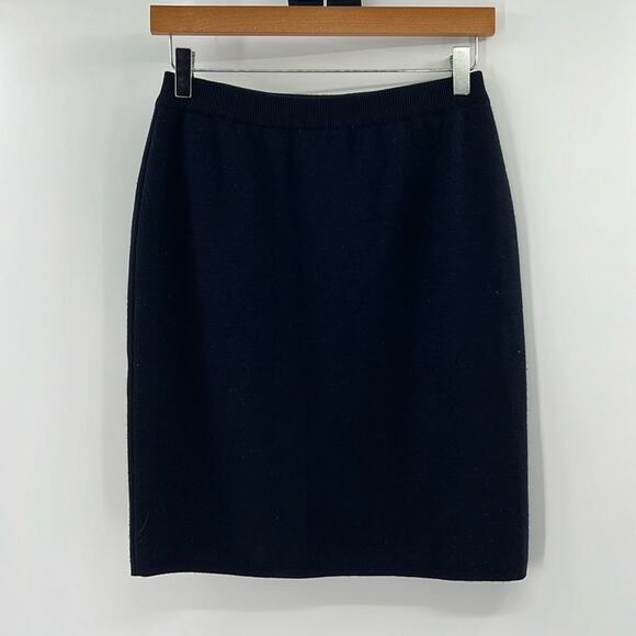 Gucci Vintage Wool Silk Blend Skirt - Navy - Medium - Picture 1 of 4